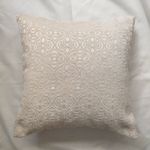 

Jacquard Design Cushion Cover Without Filler, Beige
