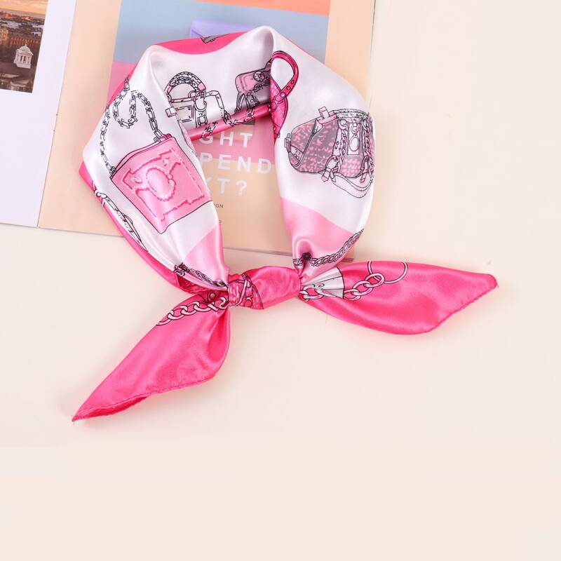 

Bag Pattern Scarf, Multicolor