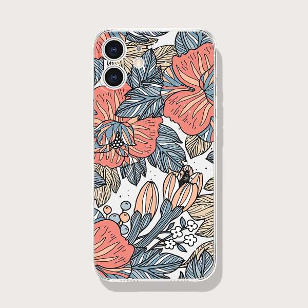 

Leaf Painted Phone Case, Clear