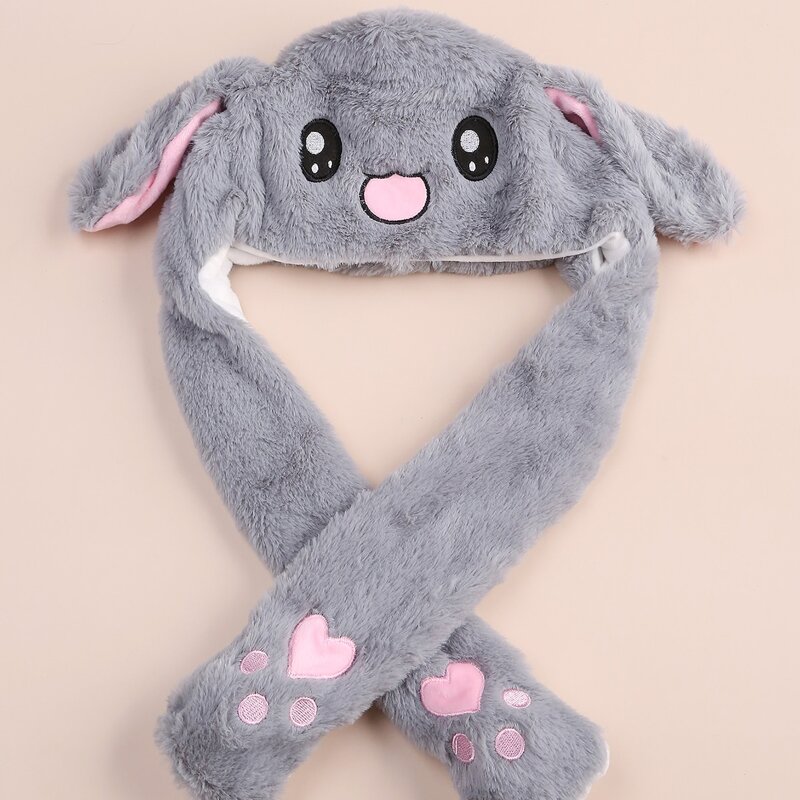 

Cartoon Design Fuzzy Hat, Grey