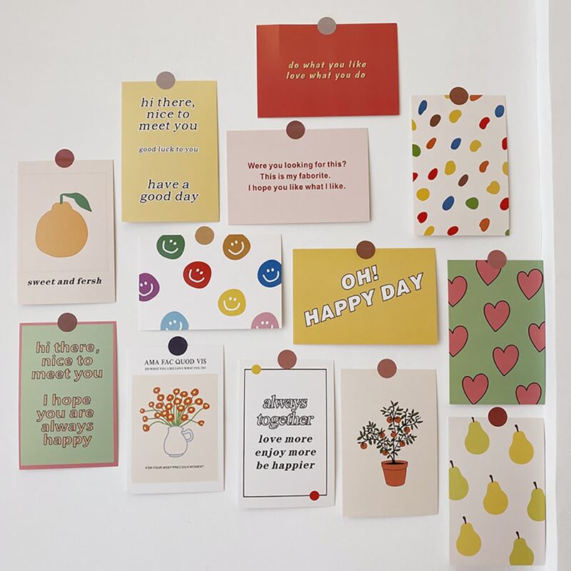 

13sheets Graphic Wall Decoration Paper, Multicolor
