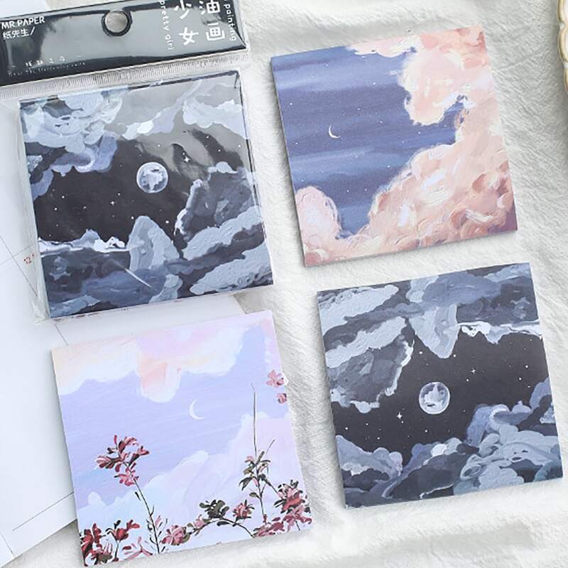 

90pcs Landscape Sticky Note, Multicolor