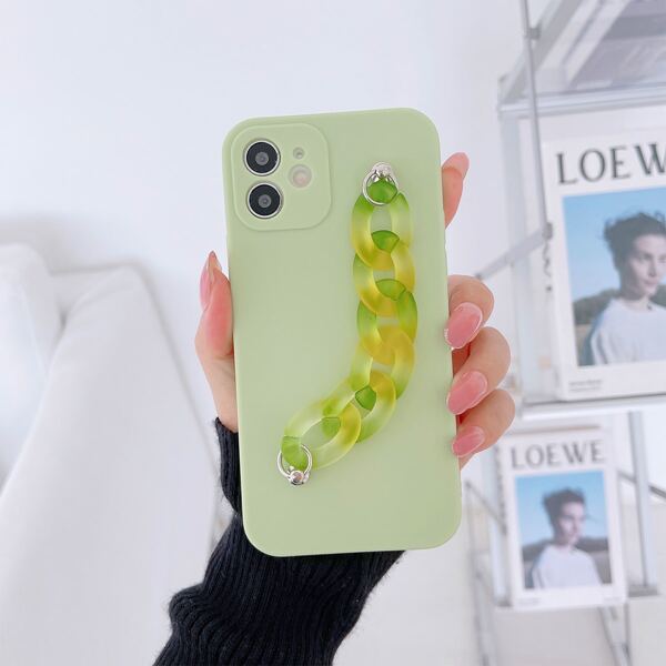 

Ombre Hand Strap Phone Case, Green