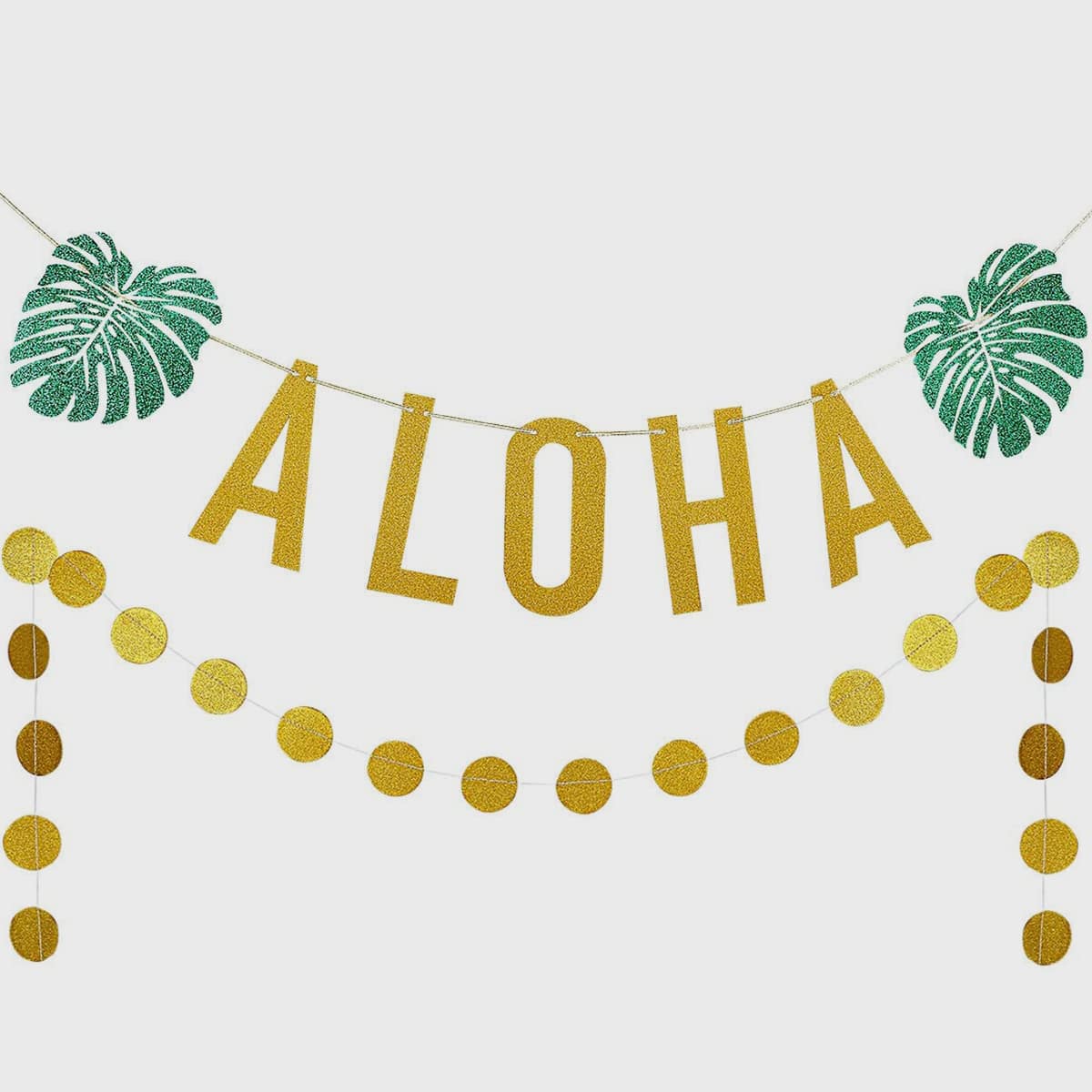 

1set Hawaiian Party Tropical Pull Flag, Multicolor