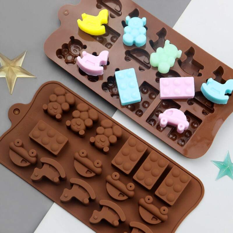 

1pc Cartoon Shaped Mold, Brown