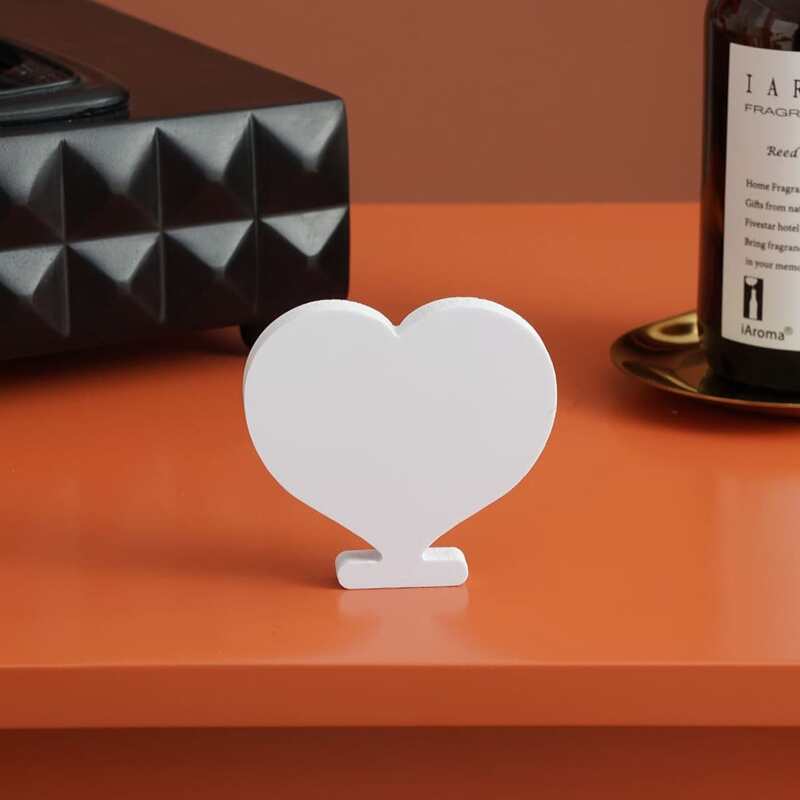 

Heart Shaped Decoration Ornament, White
