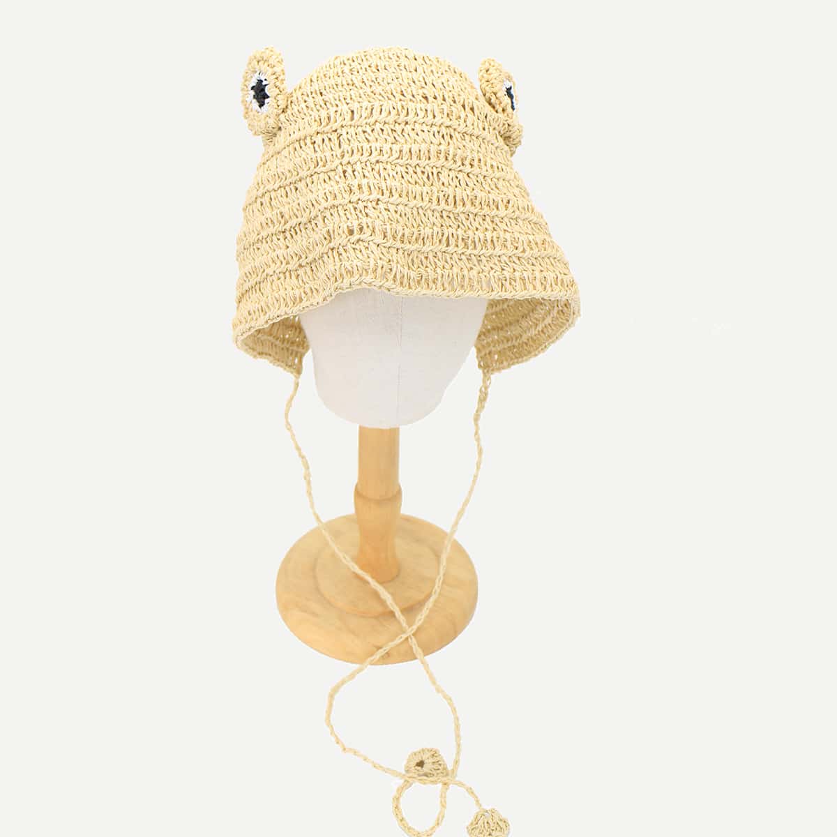 

Cartoon Straw Hat, Beige