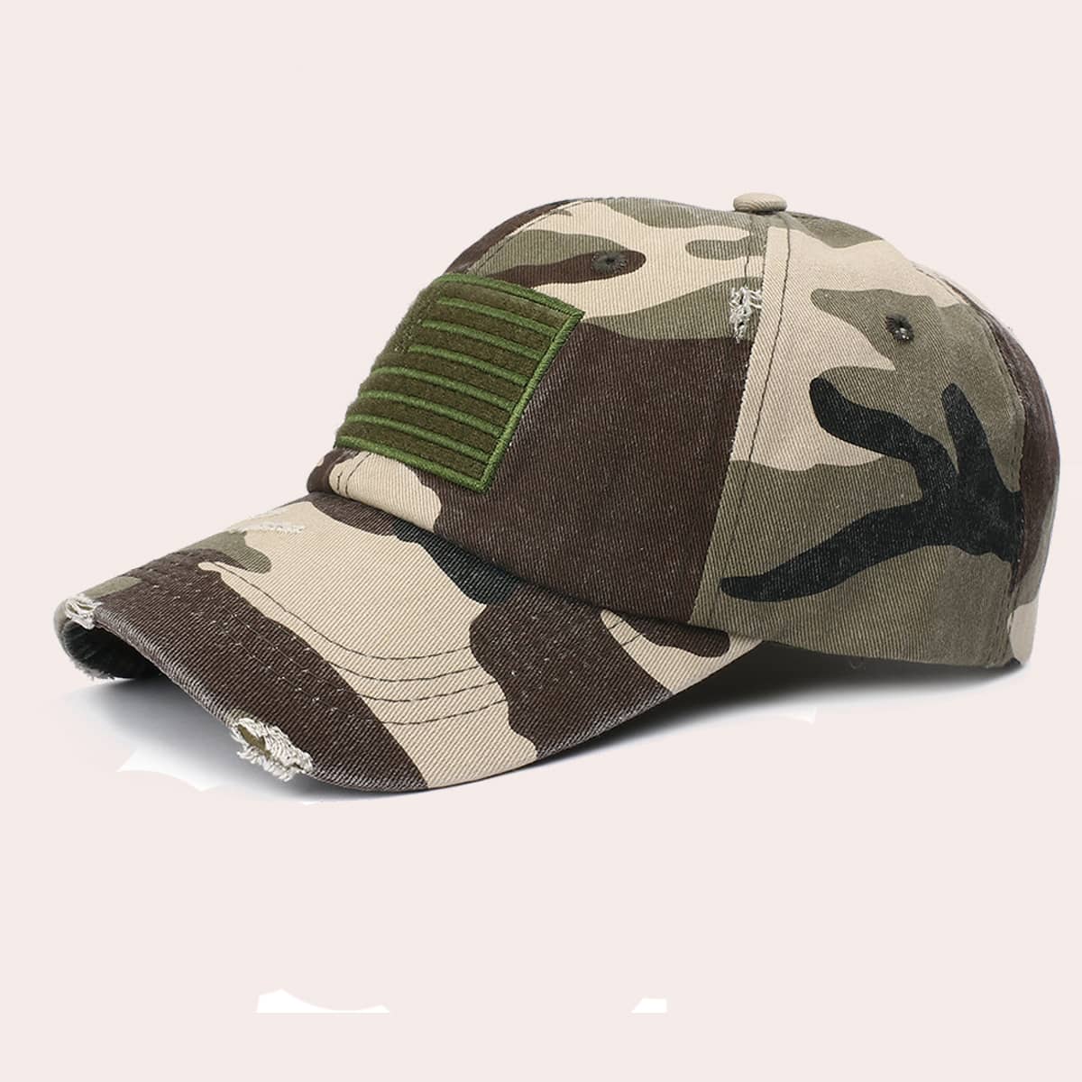 

Guys Camo Pattern Baseball Cap, Multicolor