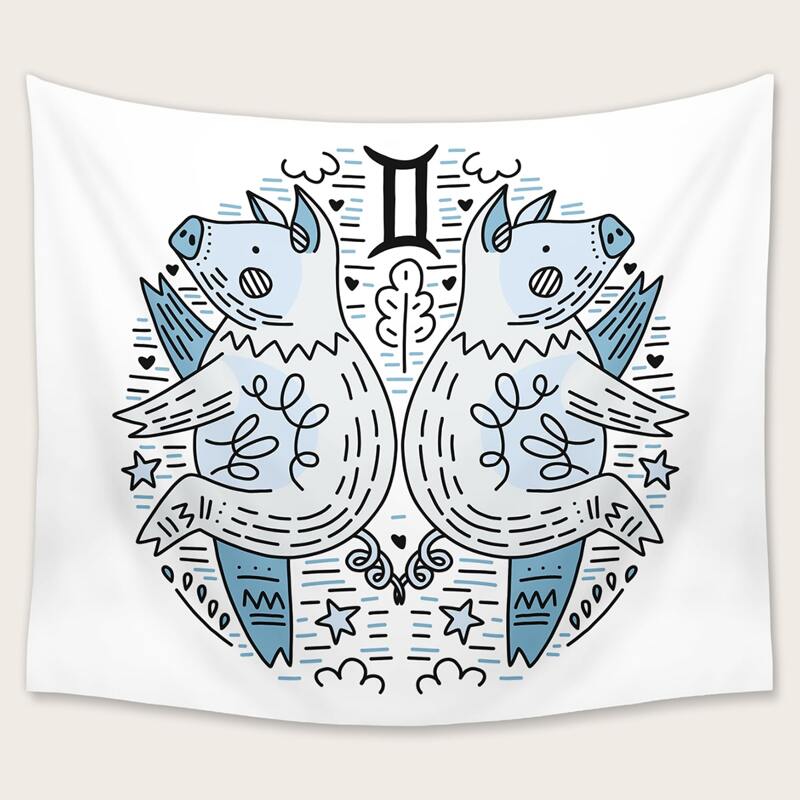 

Cartoon Graphic Tapestry, Multicolor