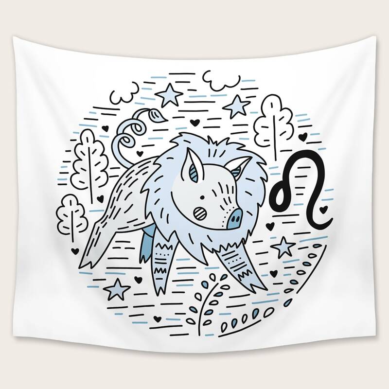 

Cartoon Graphic Tapestry, Multicolor