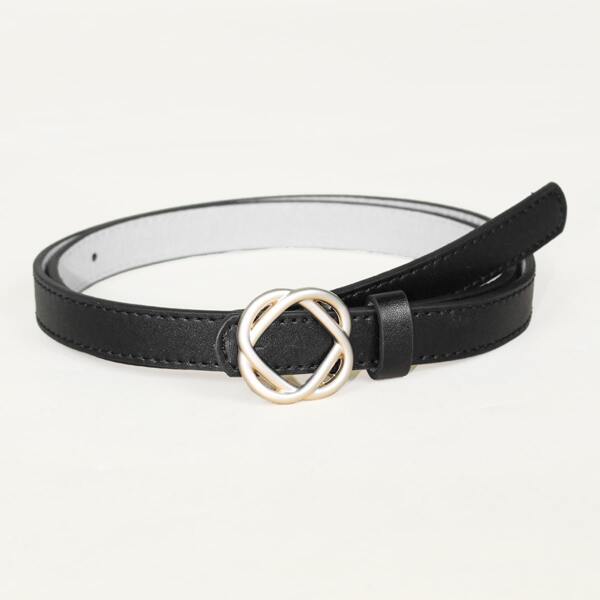 

Kids Metal Buckle Belt, Black