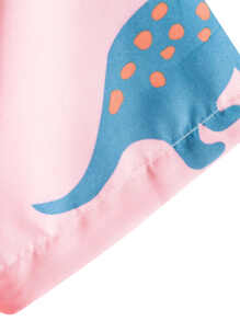 Manfinity Chillmode 男士隨意恐龍印花襯衫 - 彩色 - 查看 7