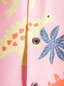 Manfinity Chillmode 男士隨意恐龍印花襯衫 - 彩色 - 查看 8