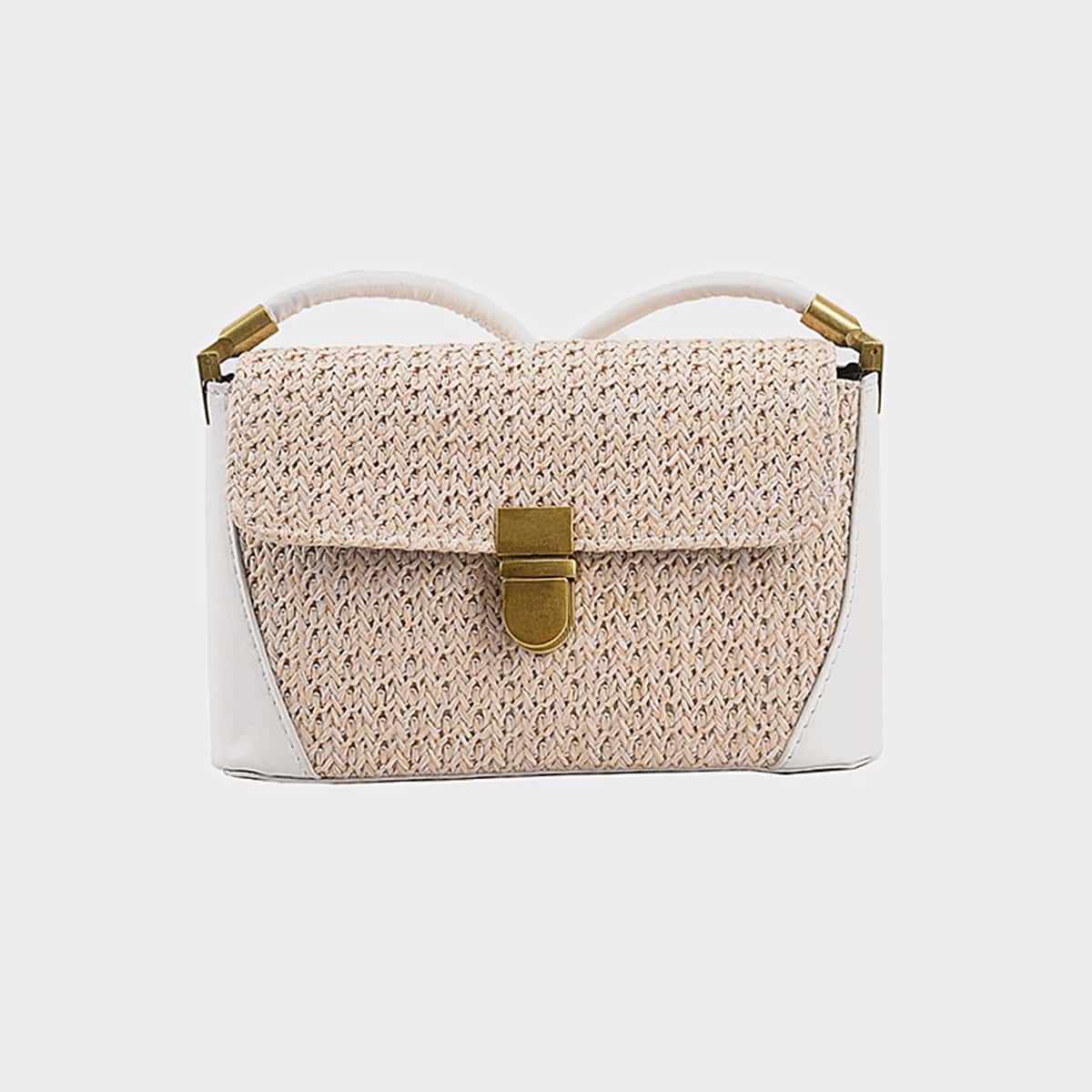 

Push Lock Shoulder Bag, Multicolor