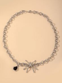 Nhện trang trí chuỗi vòng cổ - màu đen - Xem 1