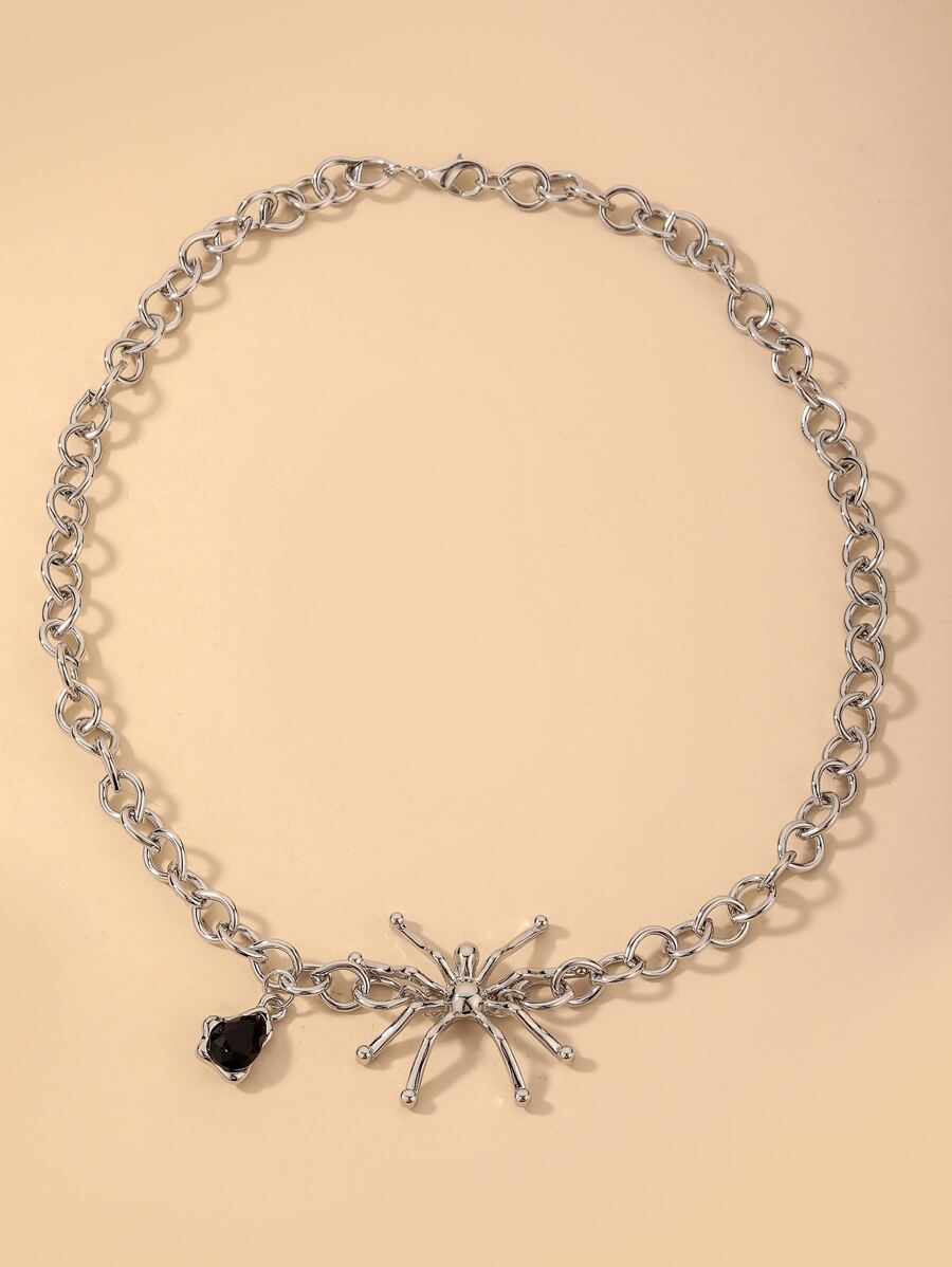 Nhện trang trí chuỗi vòng cổ - màu đen - Xem 1