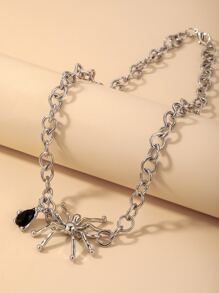 Nhện trang trí chuỗi vòng cổ - màu đen - Xem 2