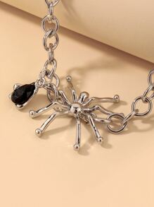 Nhện trang trí chuỗi vòng cổ - màu đen - Xem 3