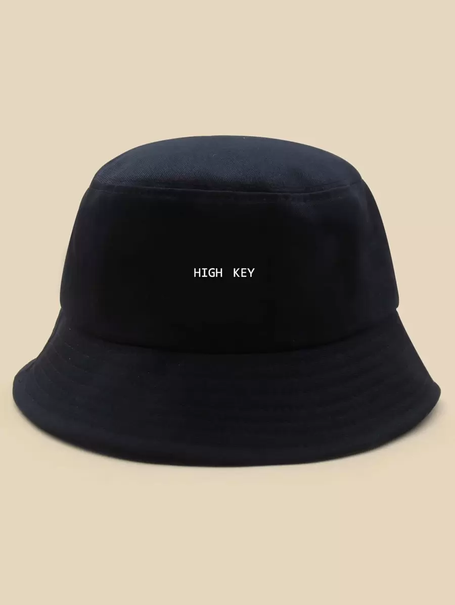 Mũ xô đồ họa chữ cái - màu đen - Xem 1