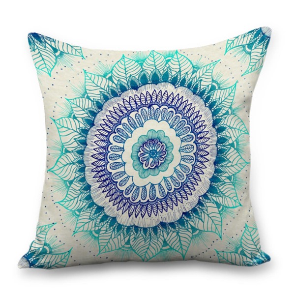 

Mandala Print Cushion Cover Without Filler, Multicolor