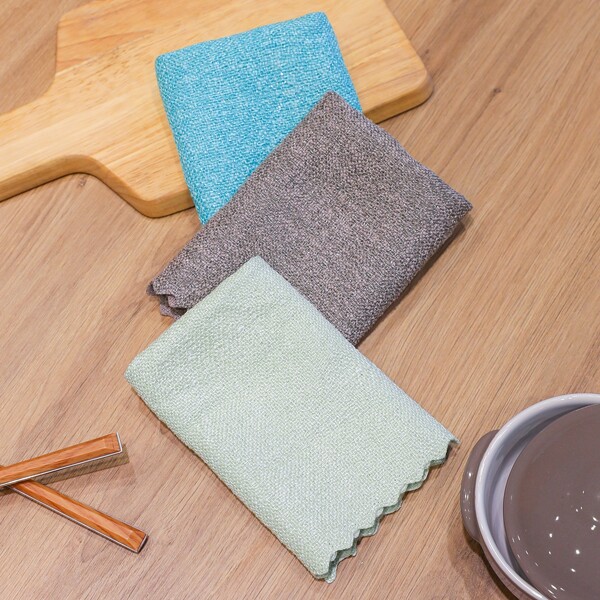 

3pcs Random Color Cleaning Rag, Multicolor
