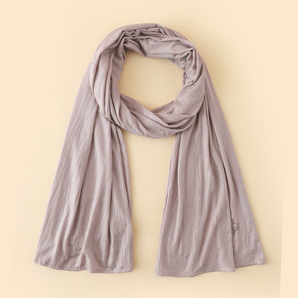 

Rhinestone Detail Scarf, Khaki