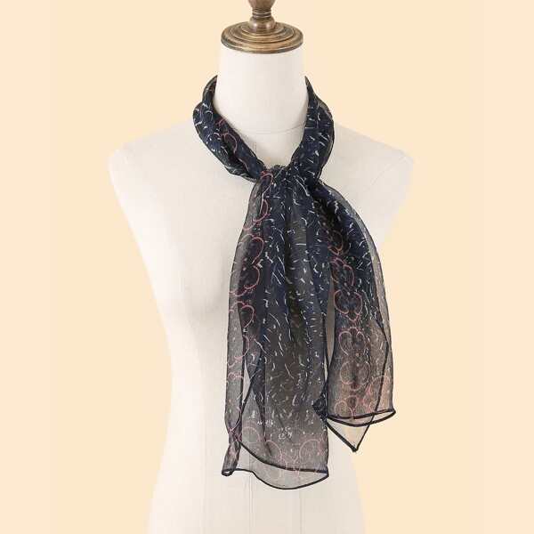 

100% Silk Scarf, Multicolor