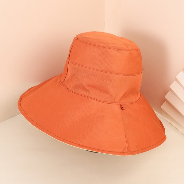 

Solid Reversible Bucket Hat, Multicolor