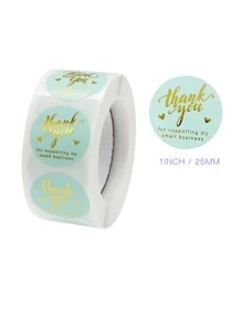 5rolls Slogan Graphic Sticker - Multicolor - View 4