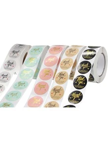 5rolls Slogan Graphic Sticker - Multicolor - View 8