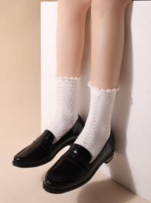 Vớ thuyền viên rắn - trắng - Xem 2