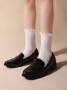 Vớ thuyền viên rắn - trắng - Xem 4