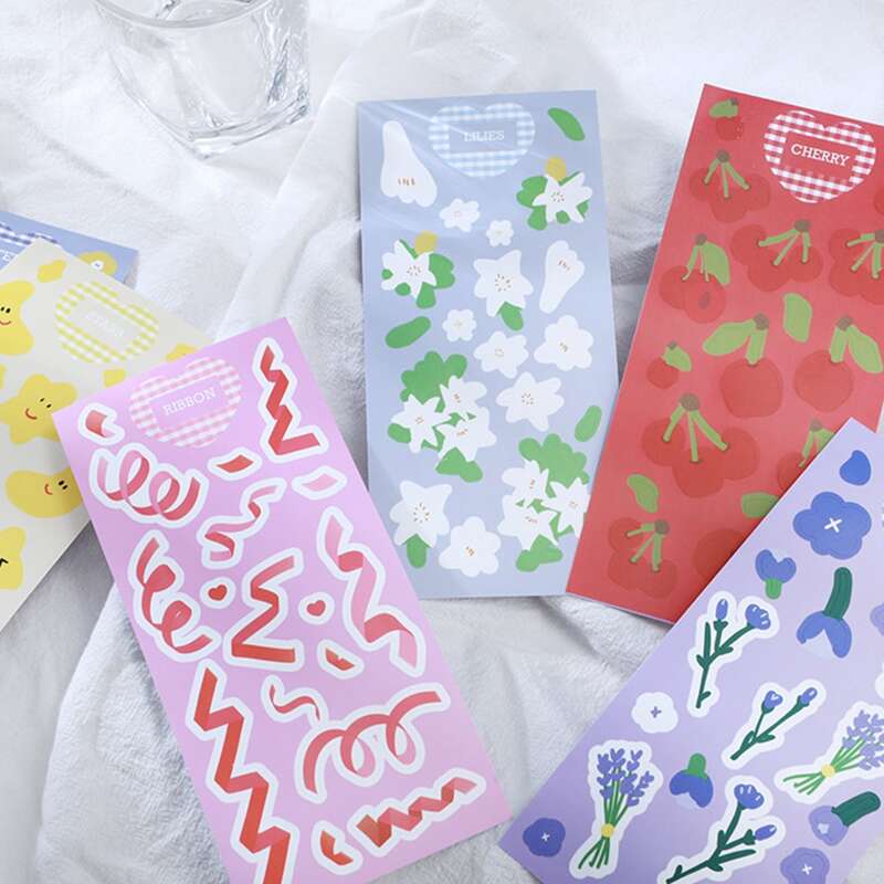 

1sheet Mixed Pattern Random Sticker, Multicolor