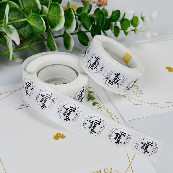 

1roll Slogan Graphic Gift Sticker, Multicolor