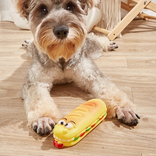 

Hamburger Shaped Pet Sound Toy, Multicolor