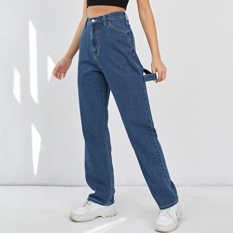 

Tape Straight Leg Jeans, Medium wash