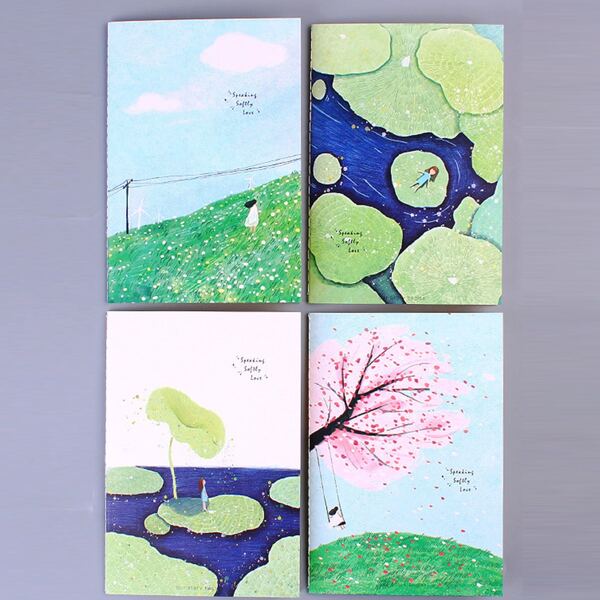 

1pc Cartoon Graphic Random Notebook, Multicolor