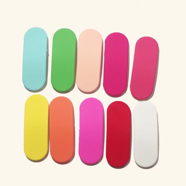 

10pcs Toddler Girls Solid Hair Clip, Multicolor
