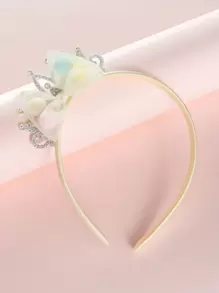 Băng đô trang trí nơ & vương miện cho bé gái - Nhiều màu - Xem 1