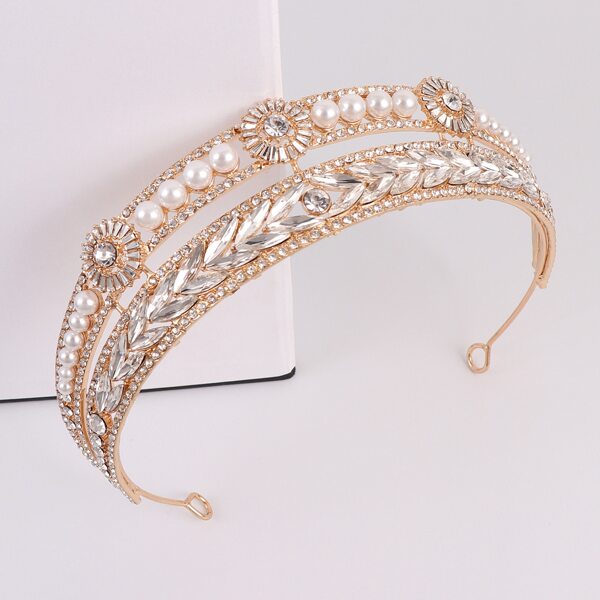 

Faux Pearl Decor Headband, Gold