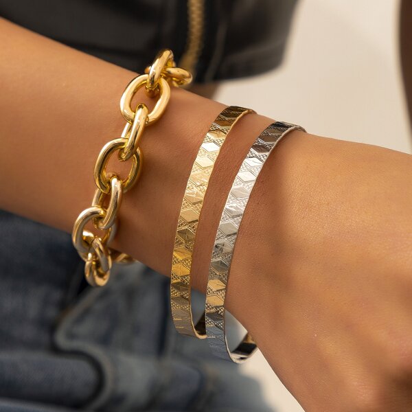 

3pcs Minimalist Bracelet, Multicolor