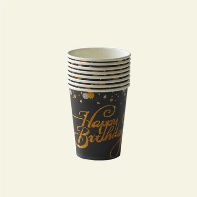 8pcs Birthday Party Disposable Paper Cup