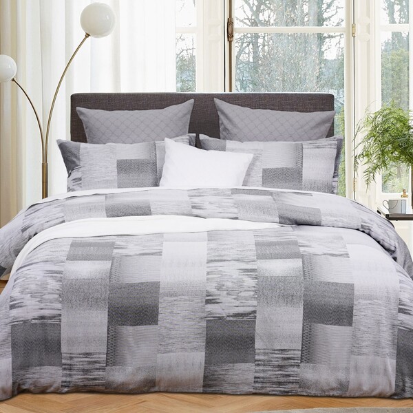 

Jacquard Duvet Cover Set Without Filler, Grey