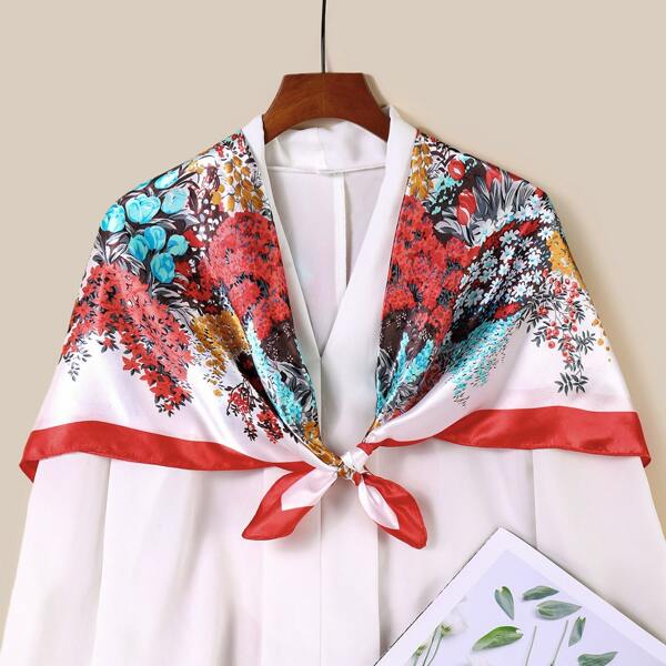 

Floral Print Scarf, Multicolor
