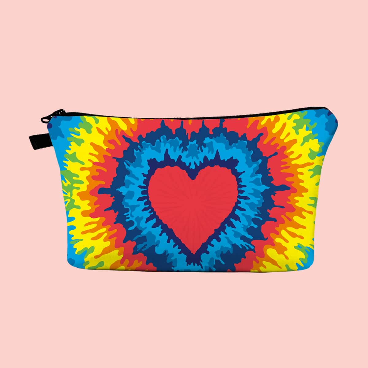 

Tie Dye Zipper Makeup Bag, Multicolor