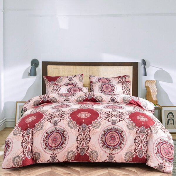

Royal Pattern Duvet Cover Set Without Filler, Multicolor