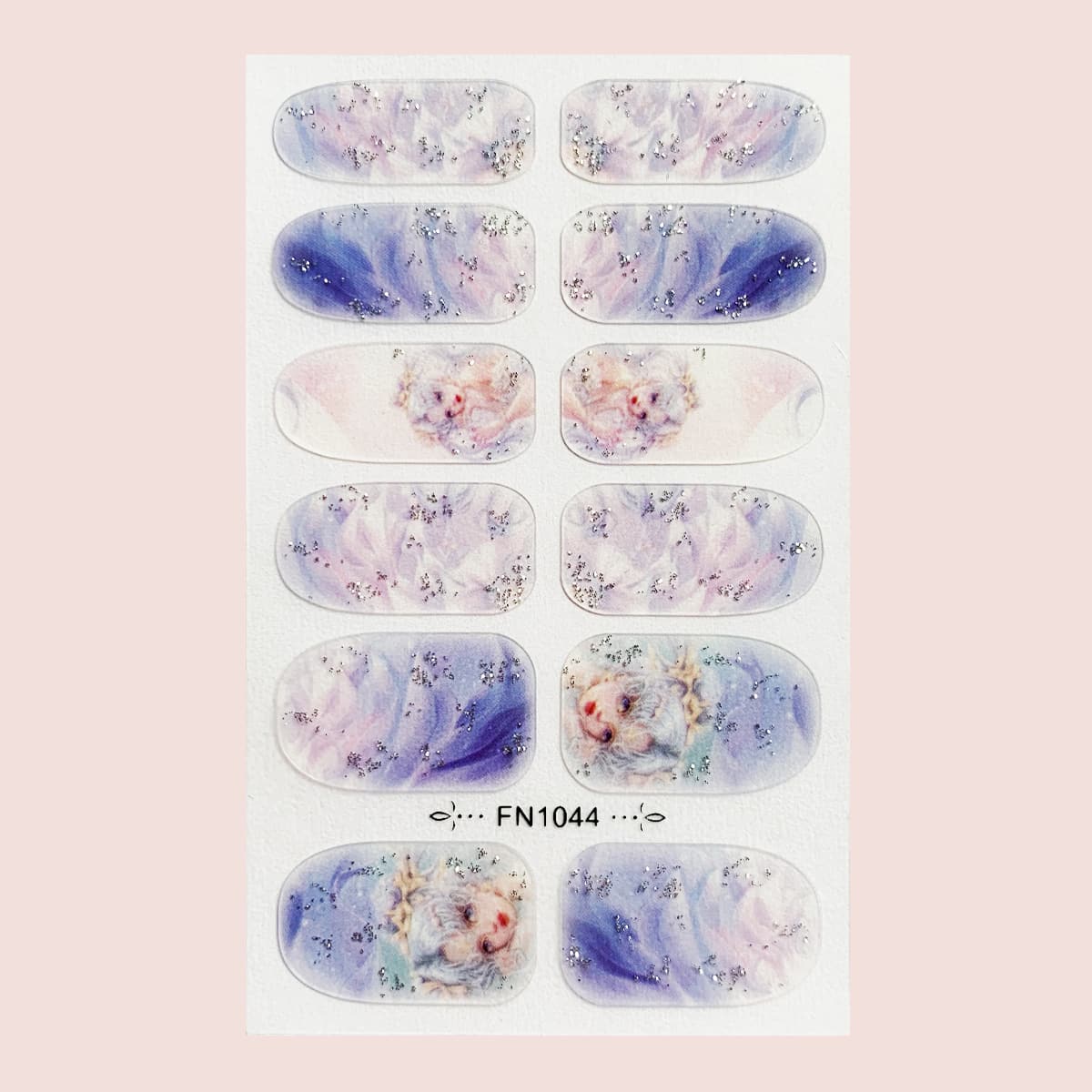

1sheet Ombre Nail Sticker, Multicolor