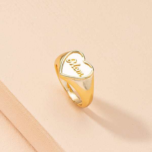 

Heart Decor Ring, Gold