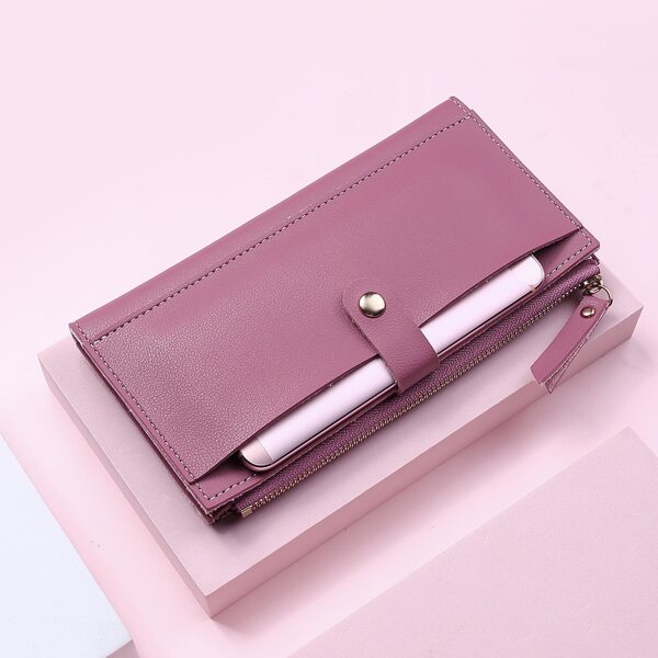 

Fold Over Long Purse, Dusty pink