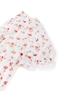 Áo sơ mi nữ Ren lên Họa tiết hoa Boho - Nhiều màu - Xem 3